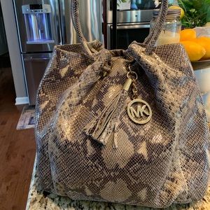 Michael Kors Python Embossed Handbag
